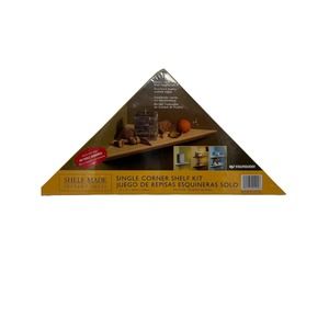 Knape & Vogt Instant Shelf Corner Kit Oak Finish No Tools Requires NIB